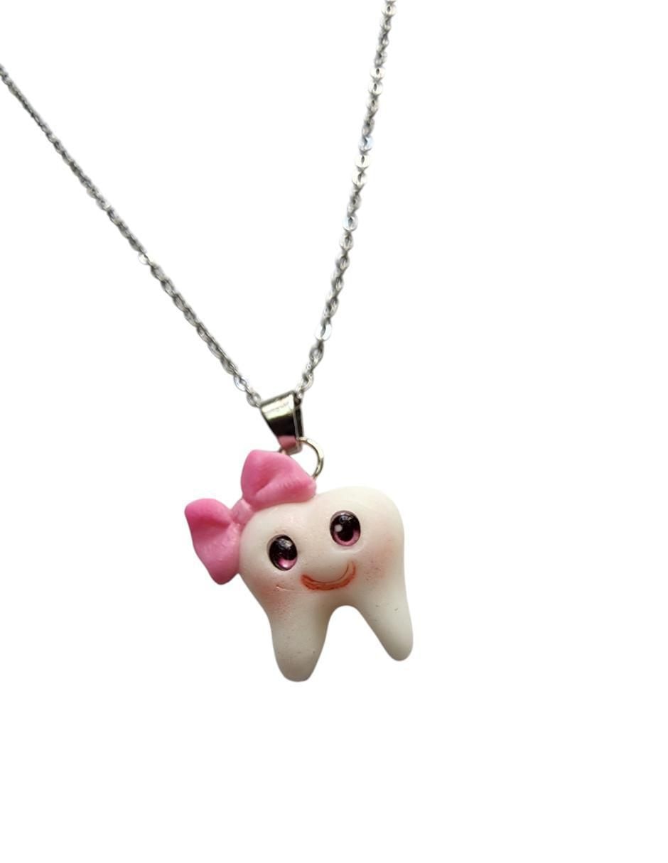 Collar con dije muela Dentista de plata P 925 2
