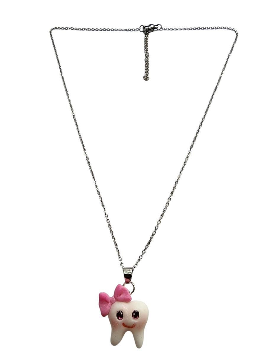 Collar con dije muela Dentista de plata P 925 4