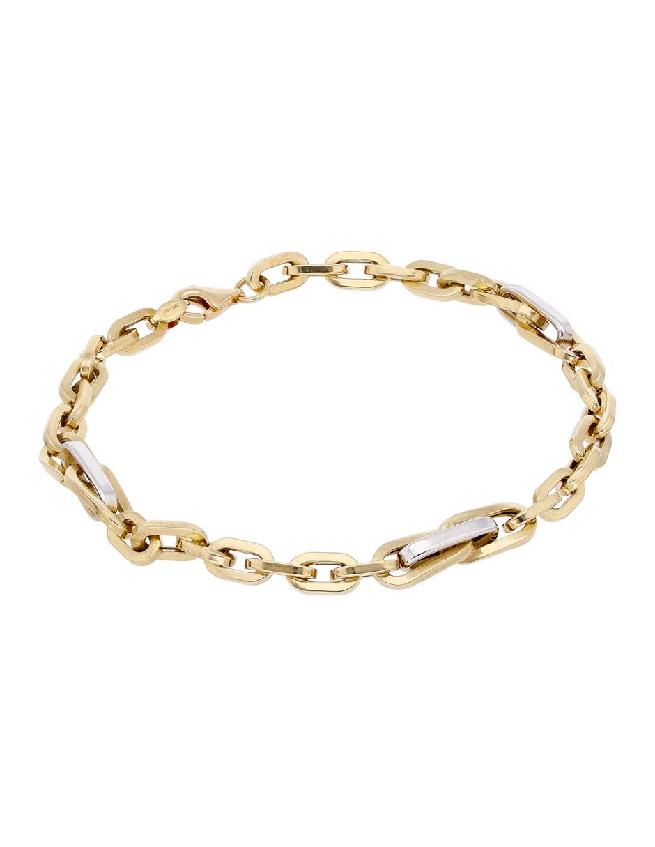 Pulsera de oro 14 K acabado baño de oro Pulsera de oro 14 K acabado baño de oro