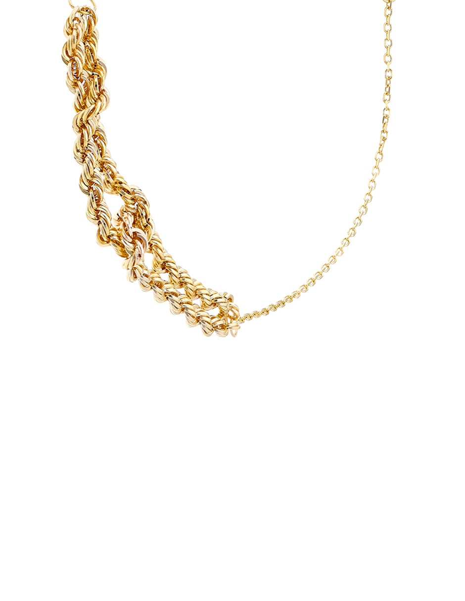 Pulsera Lusso de oro amarillo 14 k con acabado brillante