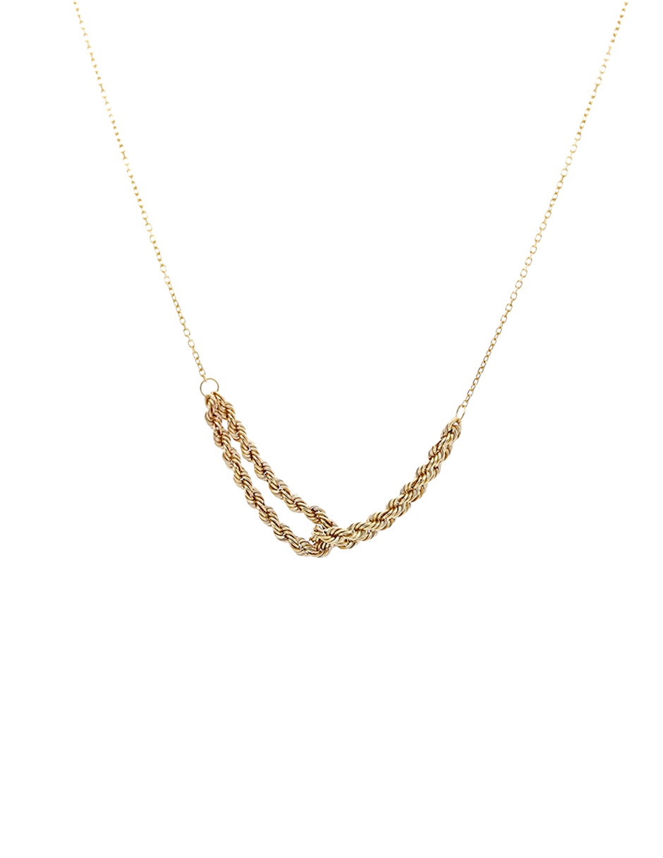 Collar Lusso de oro amarillo 14 K