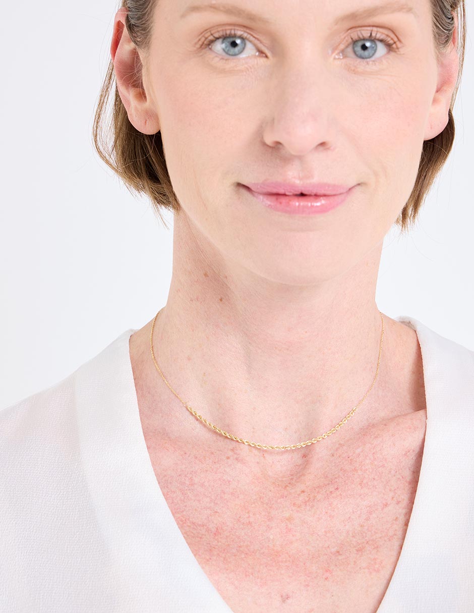 Collar Lusso de oro amarillo 14 K