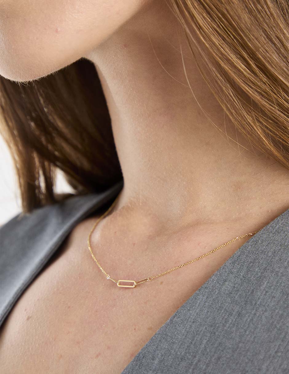 Collar de oro amarillo 14 K