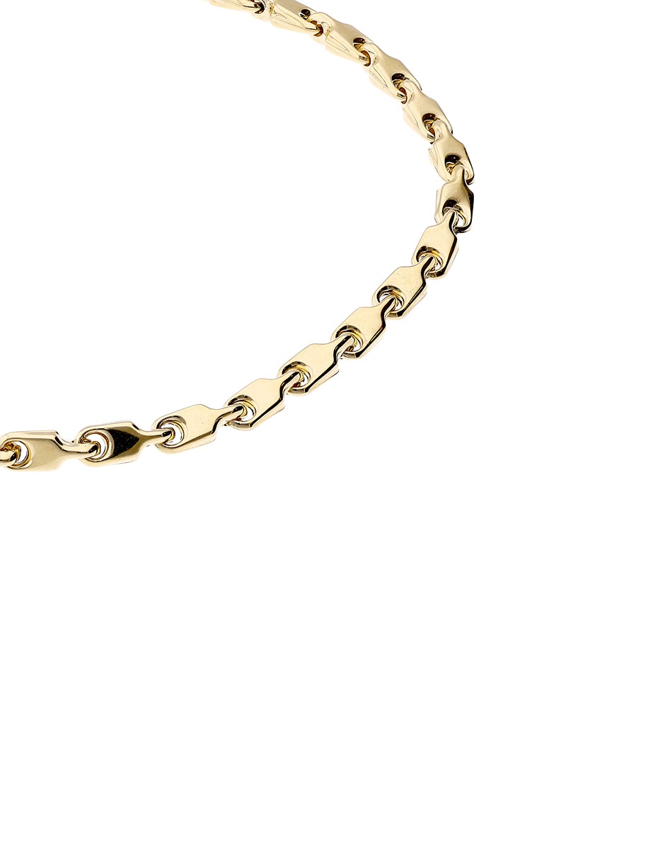 Pulsera Lusso de oro amarillo 14 k con acabado pulido
