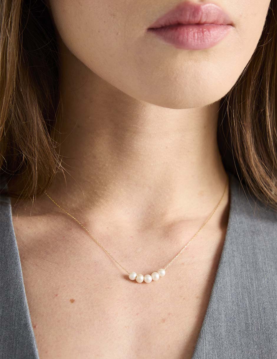 Collar de oro amarillo 14 K