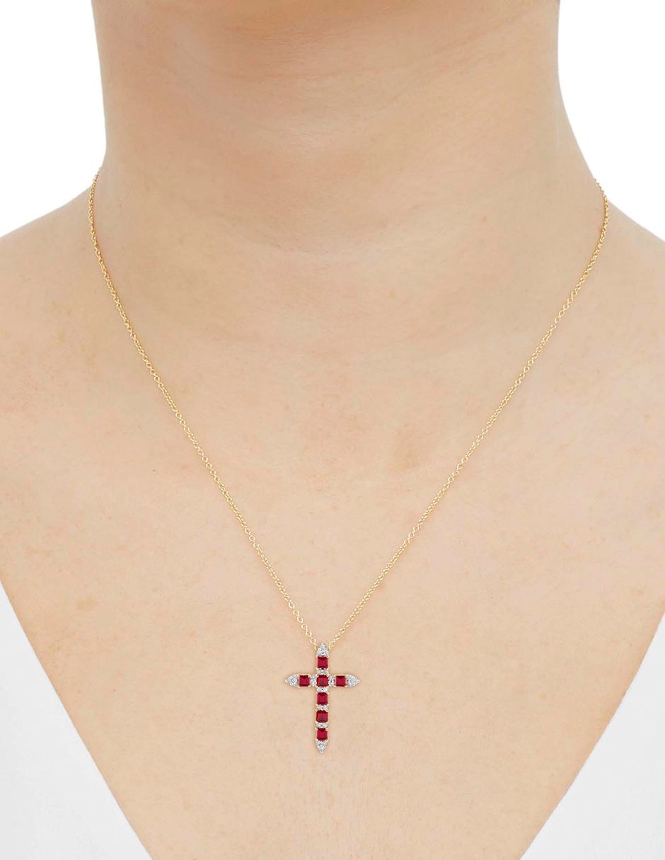 Collar con dije de oro 14 K 3