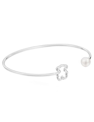 Pulsera de plata con perla P 925 New Silueta acabado brillante