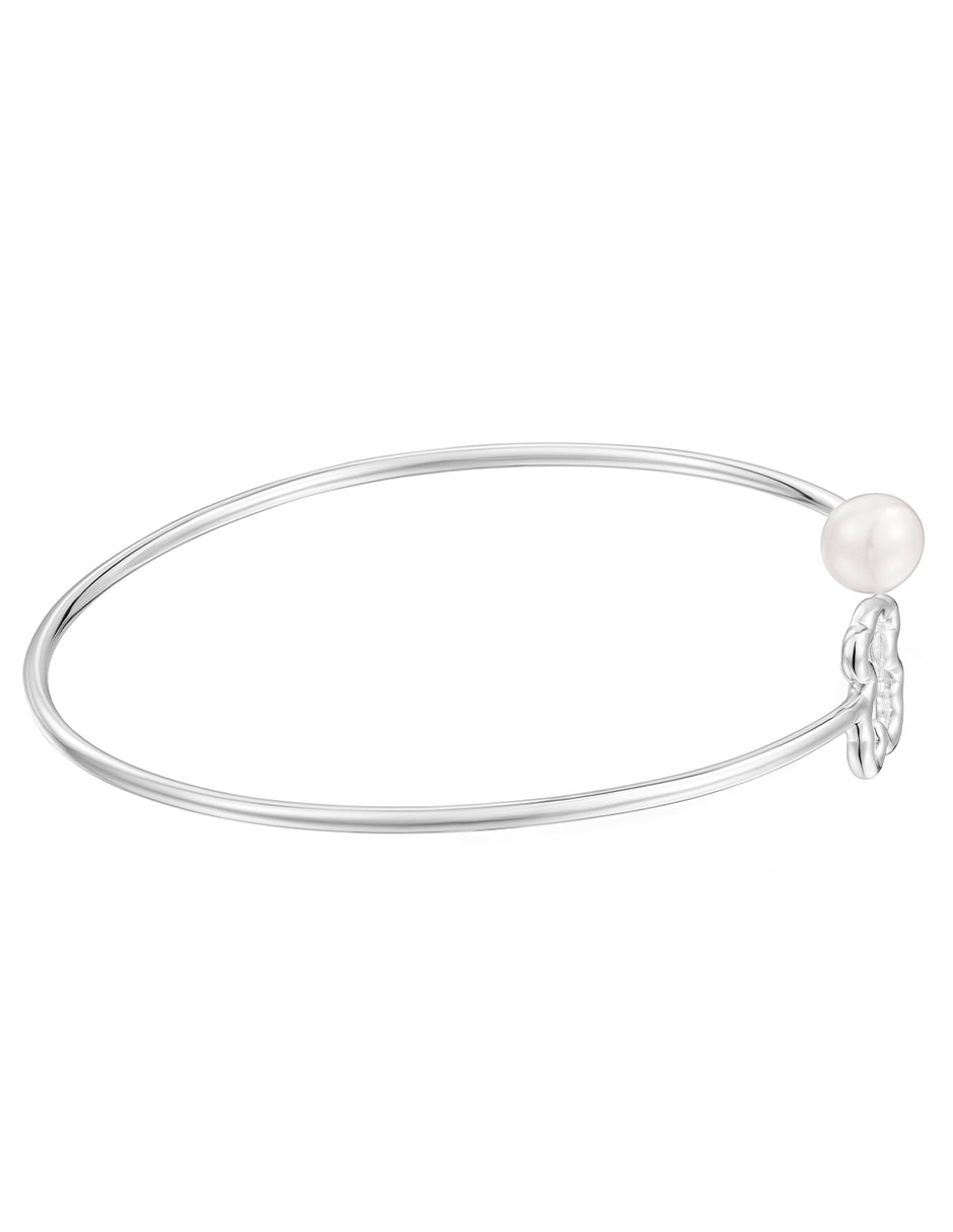 Pulsera de plata con perla P 925 New Silueta acabado brillante 2
