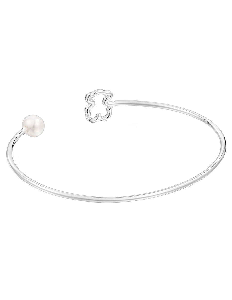 Pulsera de plata con perla P 925 New Silueta acabado brillante 3