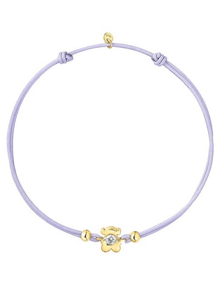 Pulsera de oro amarillo 14 K Lili Motives Lgd acabado brillante