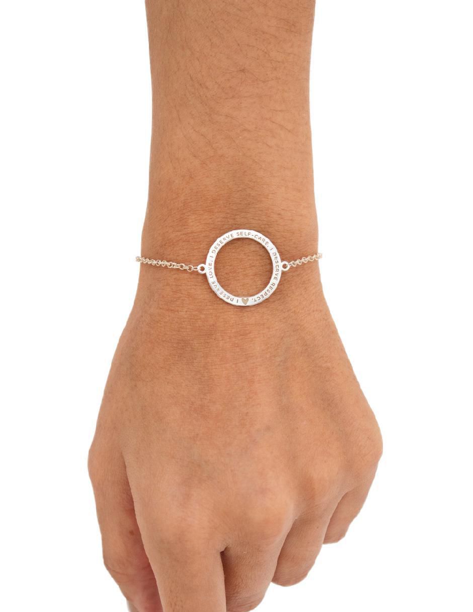 Pulsera de plata p 925 Empowerment & Self-Love con acabado brillante