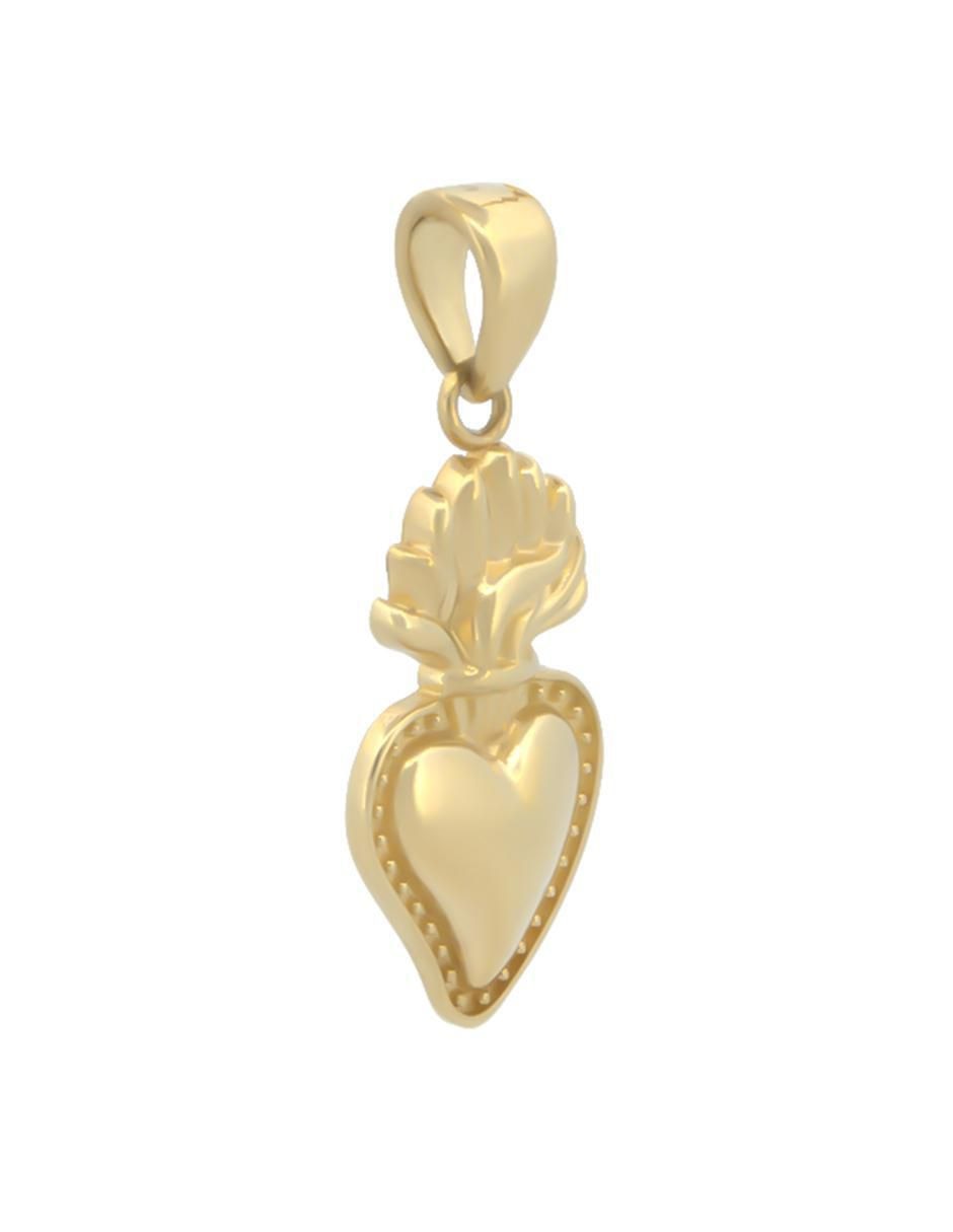 Dije de corazón de oro 10 k 3