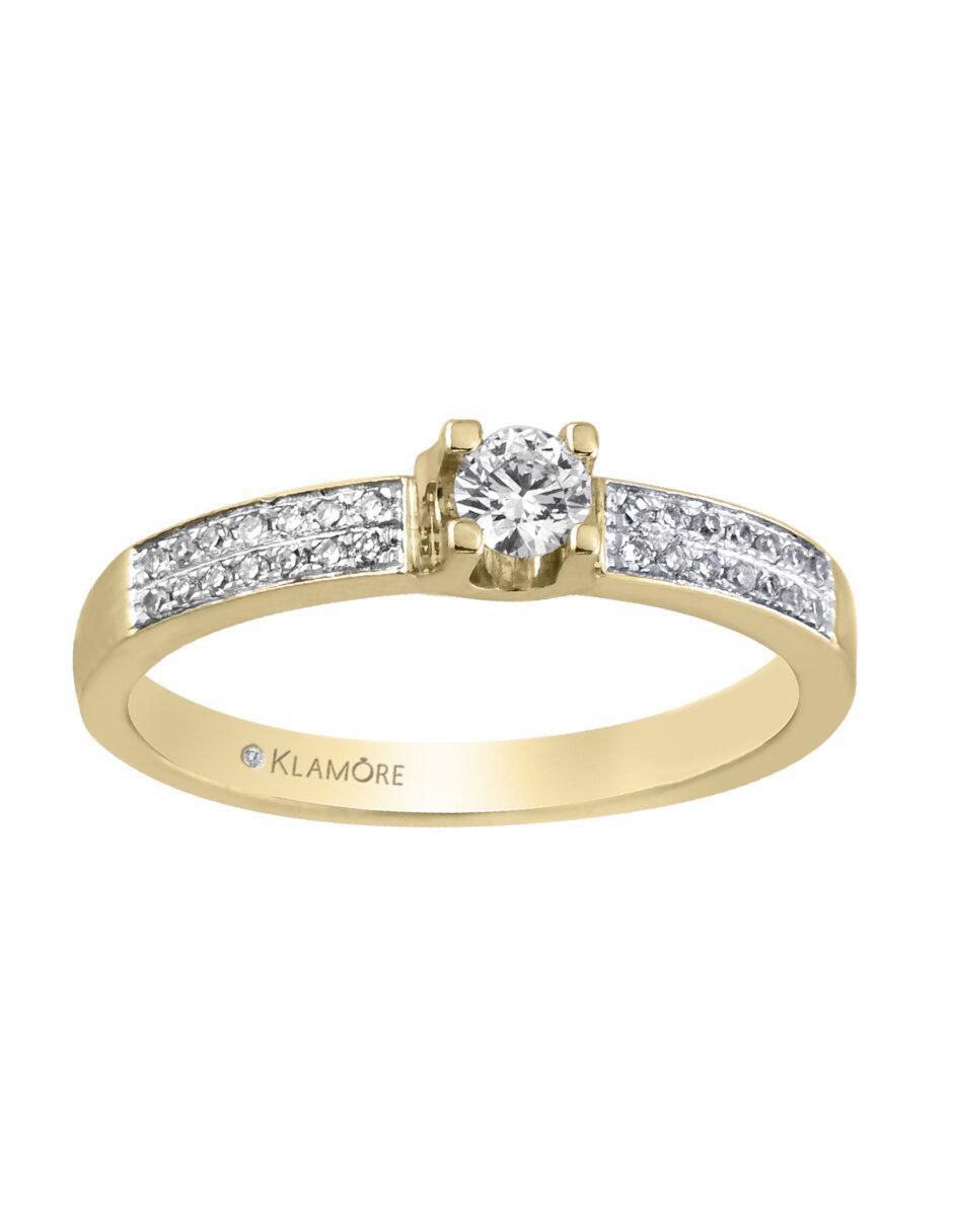 Anillo de compromiso 14 k Benvenuta diamante Anillo de compromiso 14 k Benvenuta diamante