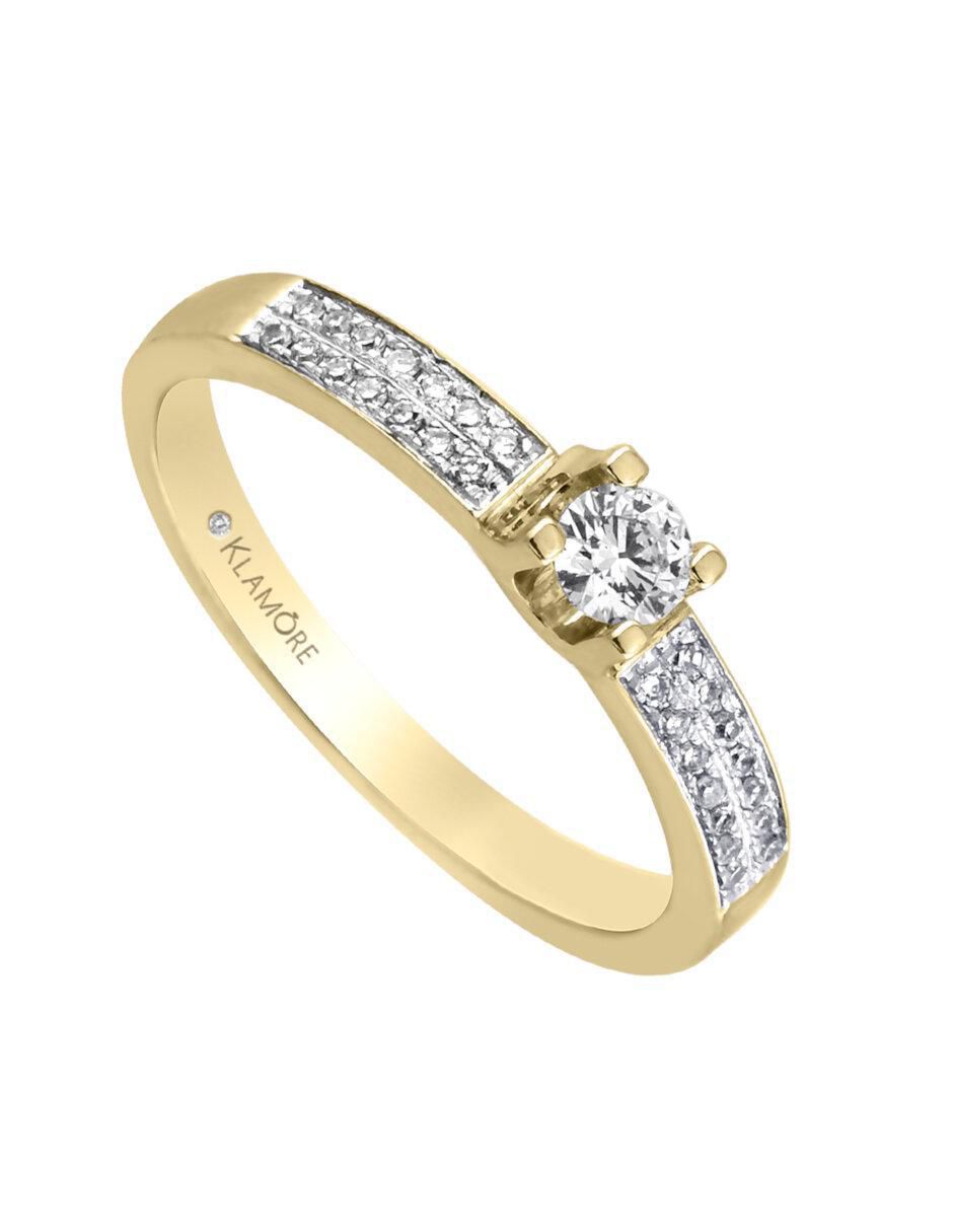 Anillo de compromiso 14 k Benvenuta diamante 2