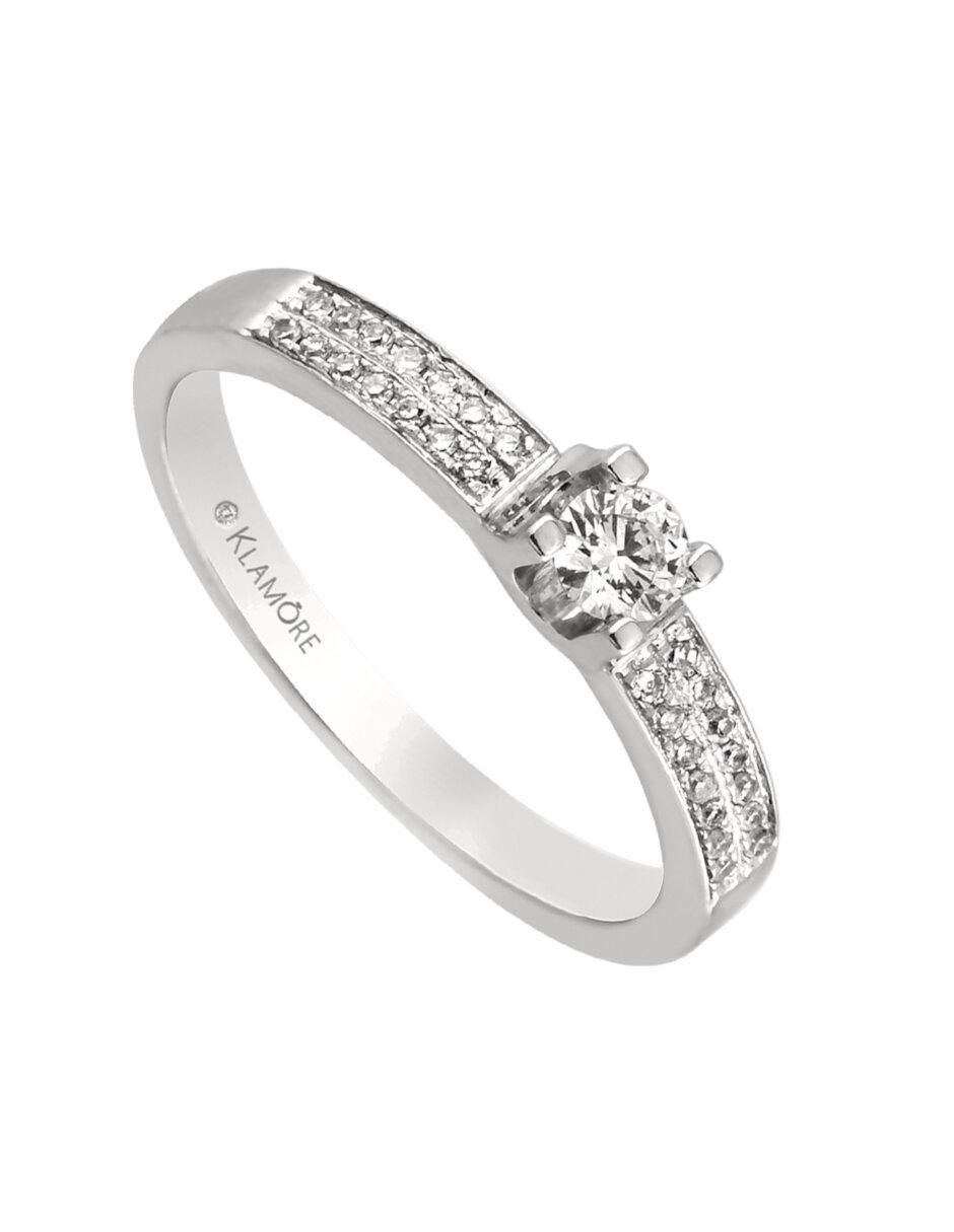 Anillo de compromiso 14 k Benvenuta diamante 5