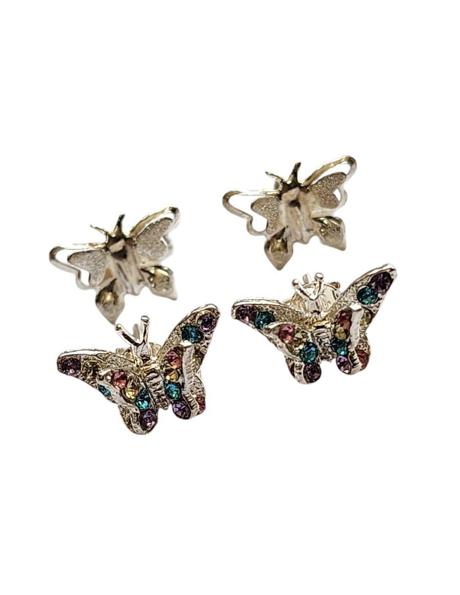 Set de aretes de plata P 925 con acabado brillante 3