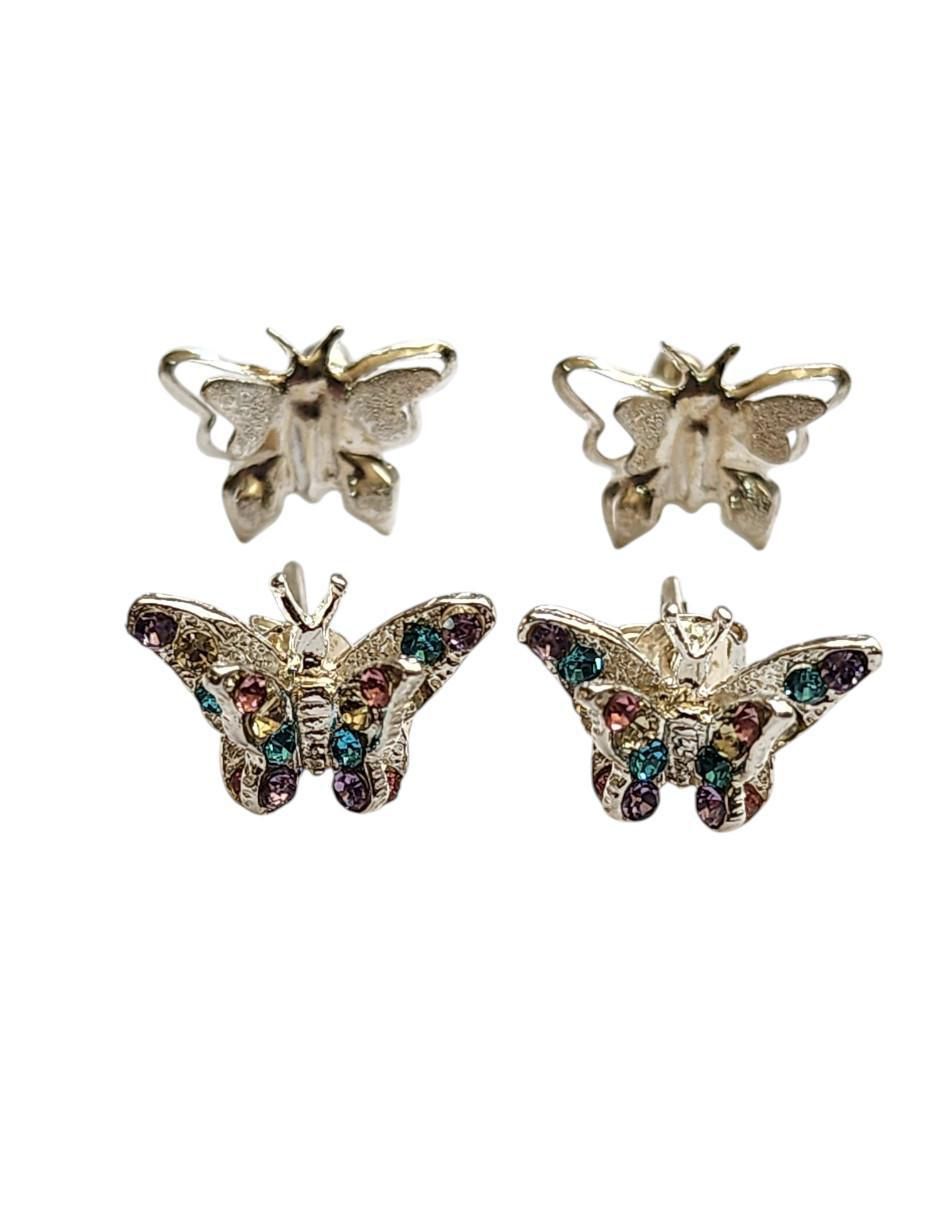 Set de aretes de plata P 925 con acabado brillante 4