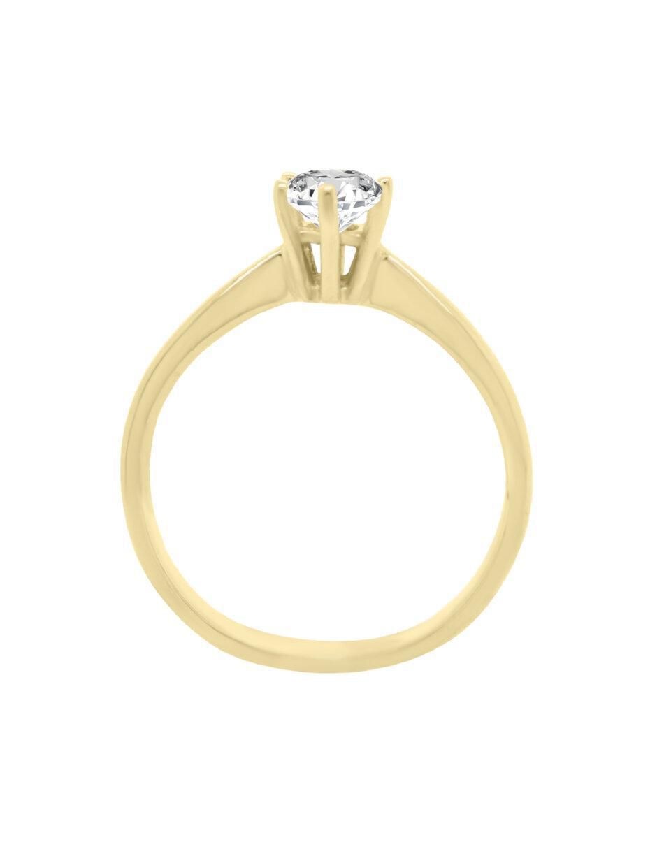 Anillo de compromiso 14 k Kara diamante 3