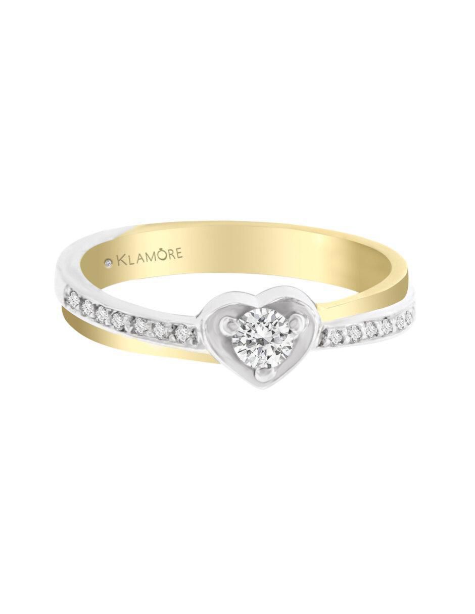 Anillo de compromiso 14 k Olimpia diamante 1
