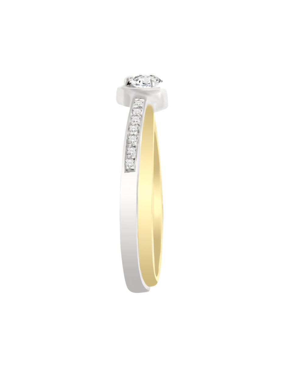Anillo de compromiso 14 k Olimpia diamante 5