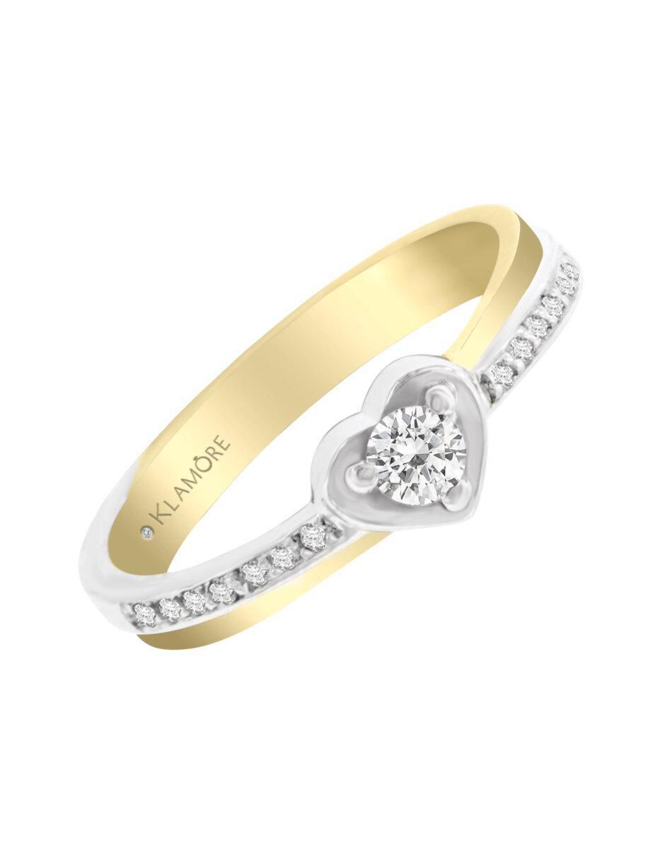 Anillo de compromiso 14 k Olimpia diamante 3