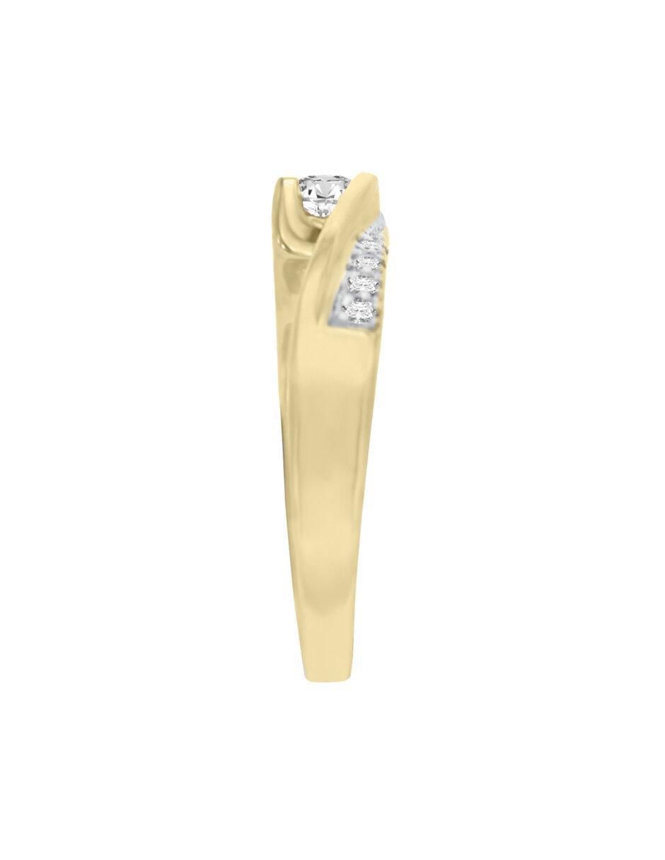 Anillo de compromiso 14 k Marggie diamante 3