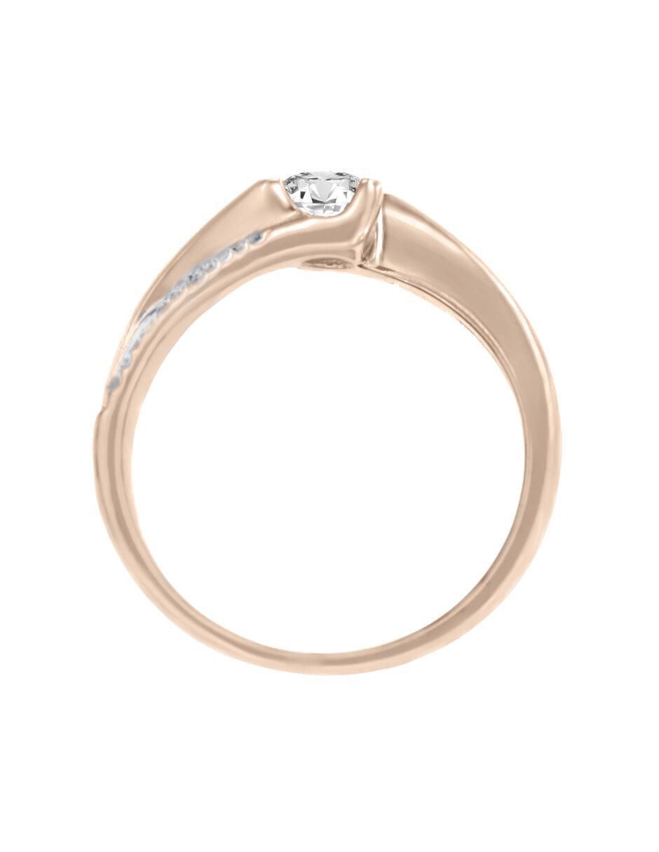 Anillo de compromiso 14 k Marggie diamante 4