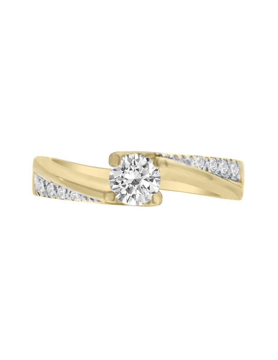 Anillo de compromiso 14 k Marggie diamante Anillo de compromiso 14 k Marggie diamante