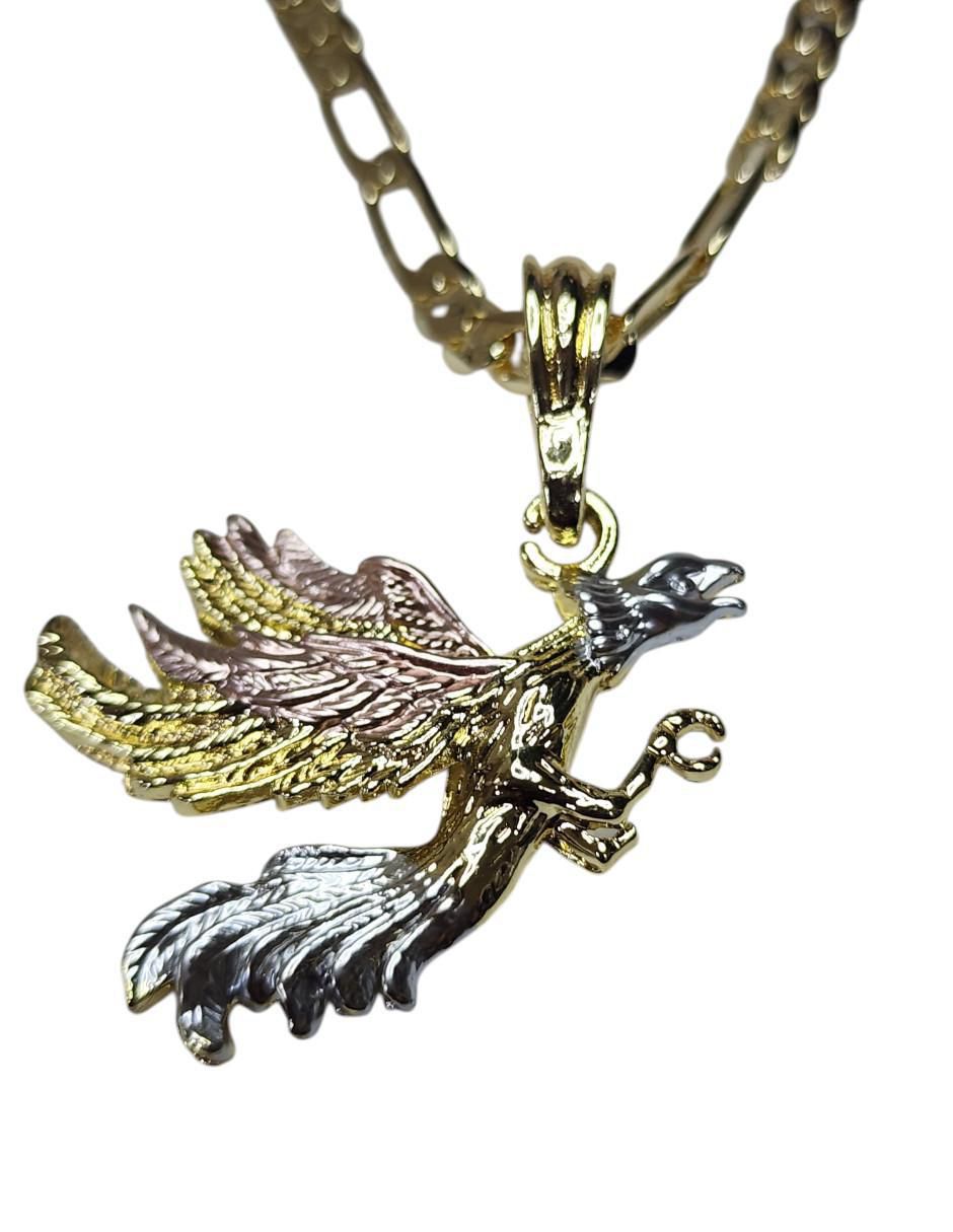 Collar con dije gallo Peles de oro laminado 14 K 5