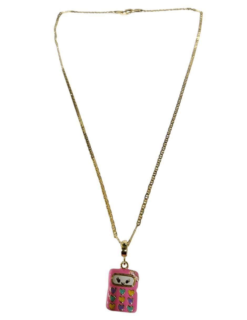 Collar con dije de oro laminado 14 K 4