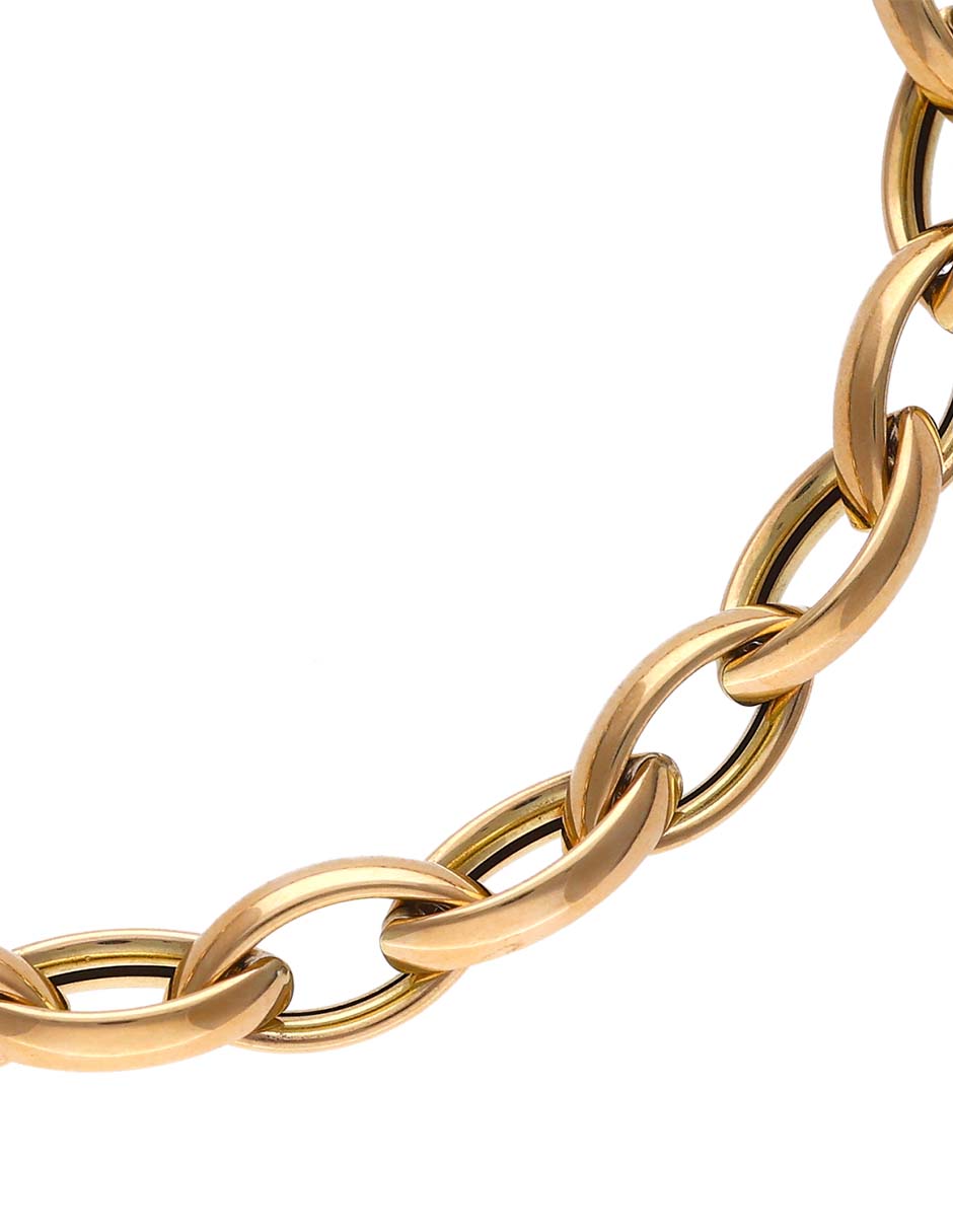 Pulsera de oro amarillo 14 K con acabado brillante Pulsera de oro amarillo 14 K con acabado brillante