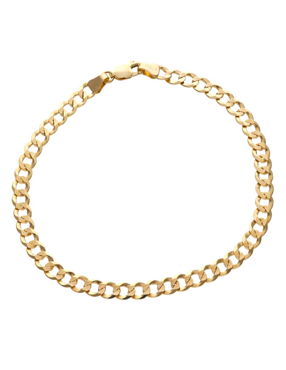 Pulsera de oro amarillo 14 K con acabado brillante 1