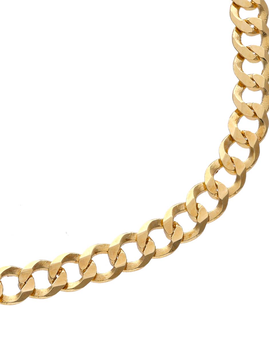 Pulsera de oro amarillo 14 K con acabado brillante Pulsera de oro amarillo 14 K con acabado brillante