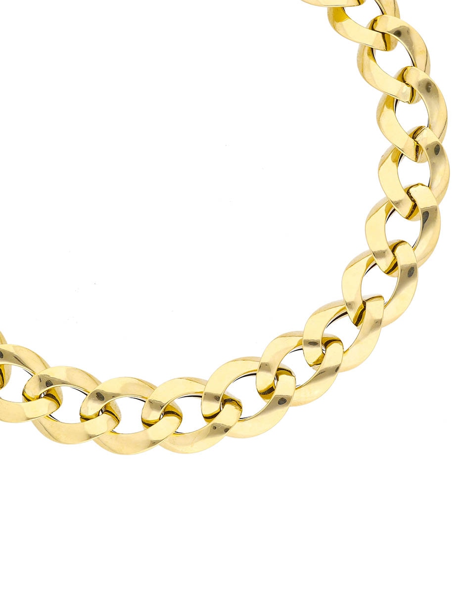 Pulsera de oro amarillo 14 k con acabado brillante 2