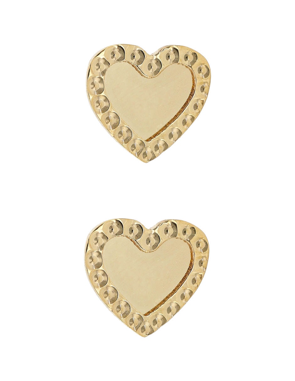 Broqueles de corazón con acabado brillante Broqueles de corazón con acabado brillante
