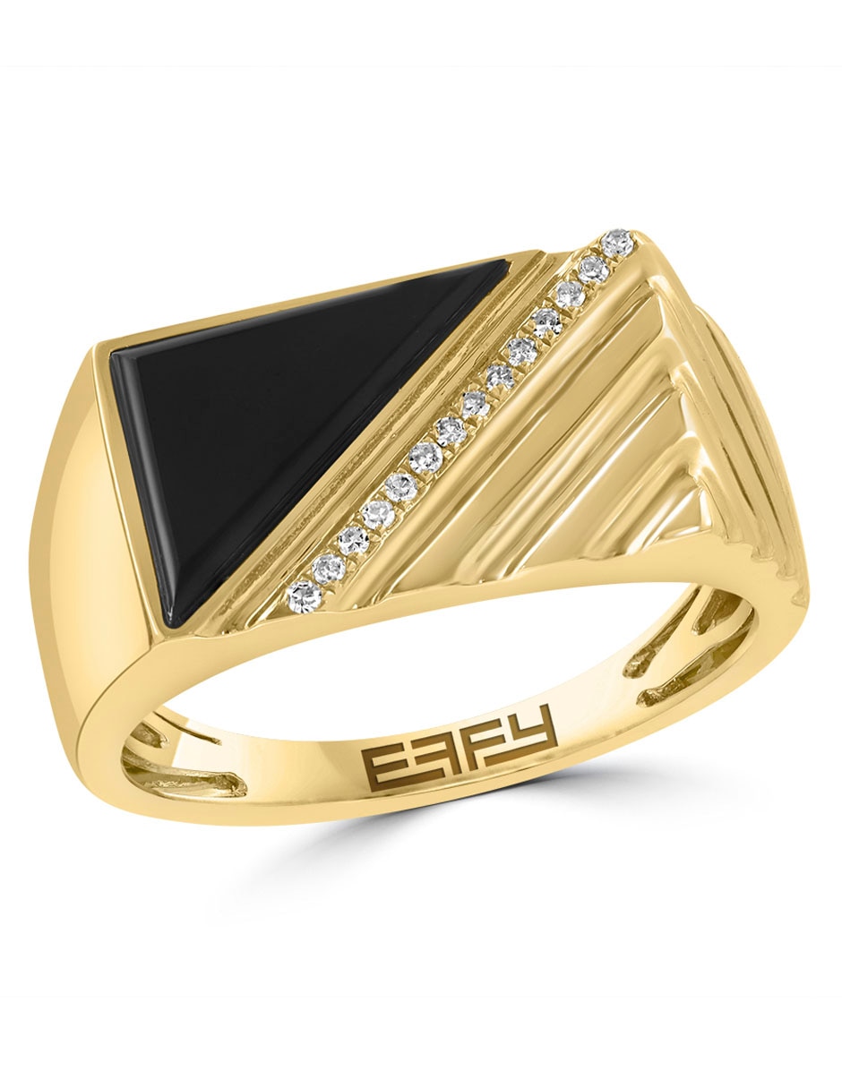 Anillo Effy 14 k de oro diamante pavé