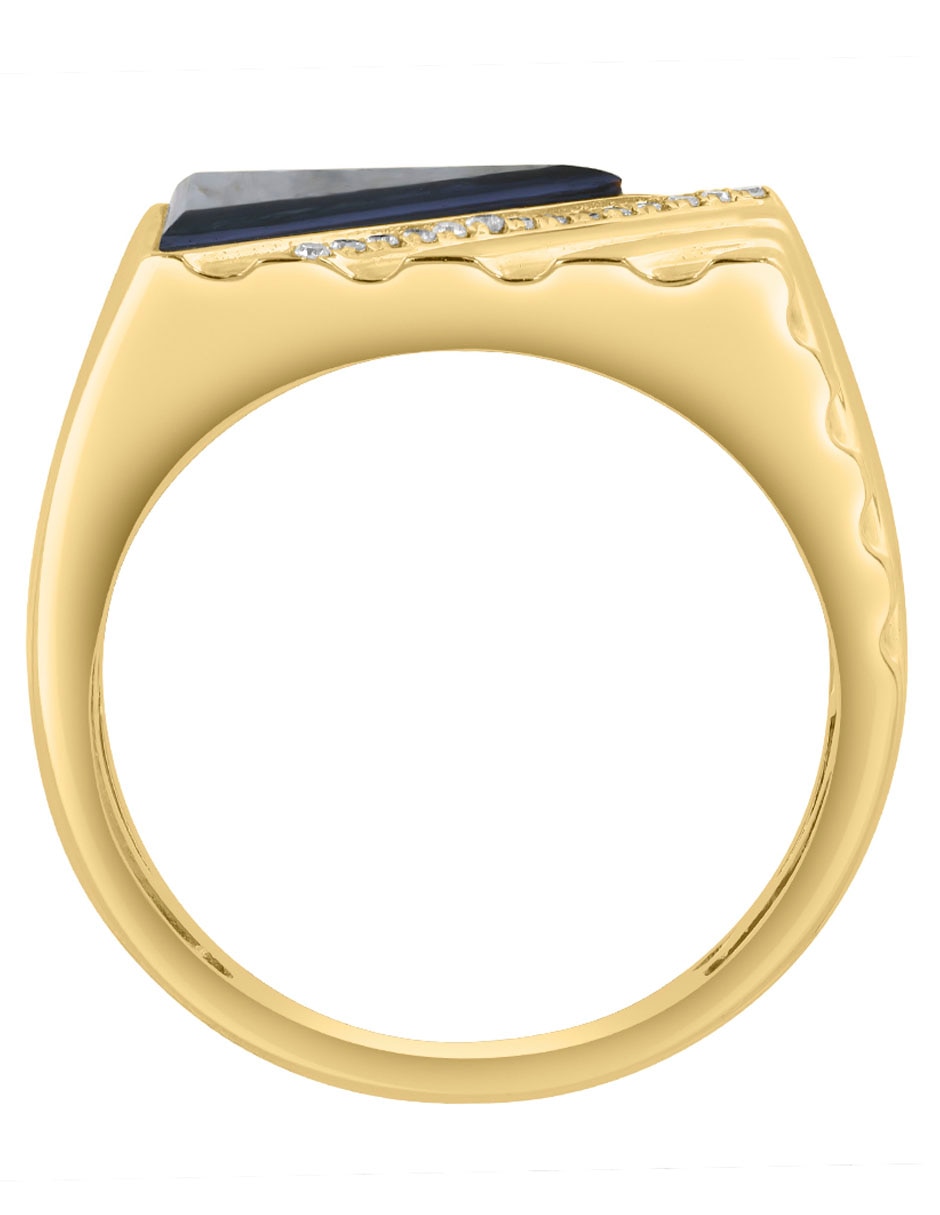 Anillo Effy 14 k de oro diamante pavé