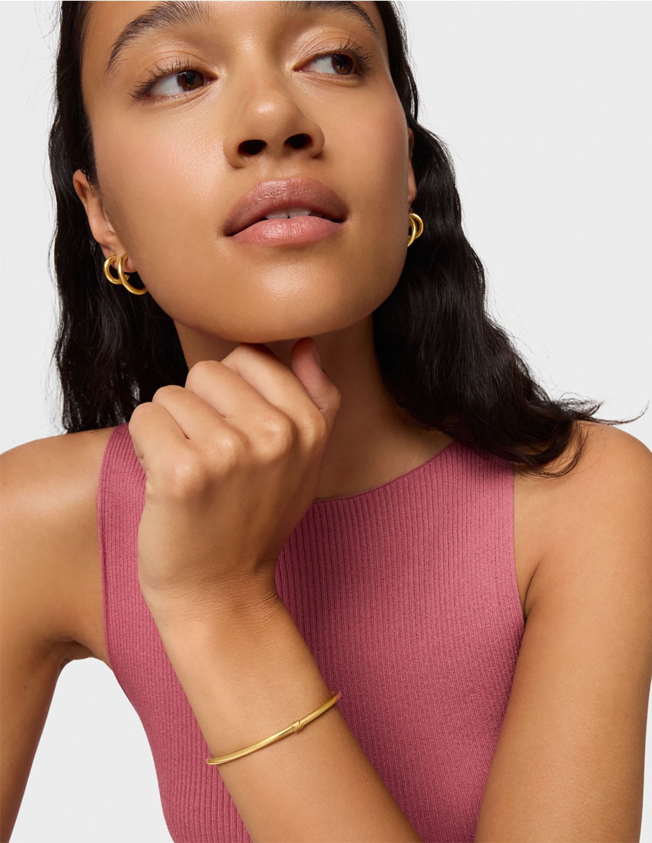 Pulsera Tous de plata p 925 con acabado baño de oro