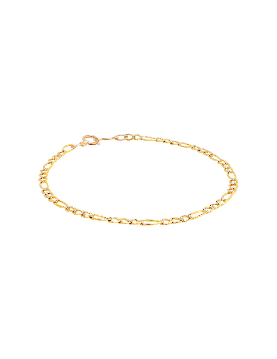 Pulsera de oro 14 K acabado pavé 2
