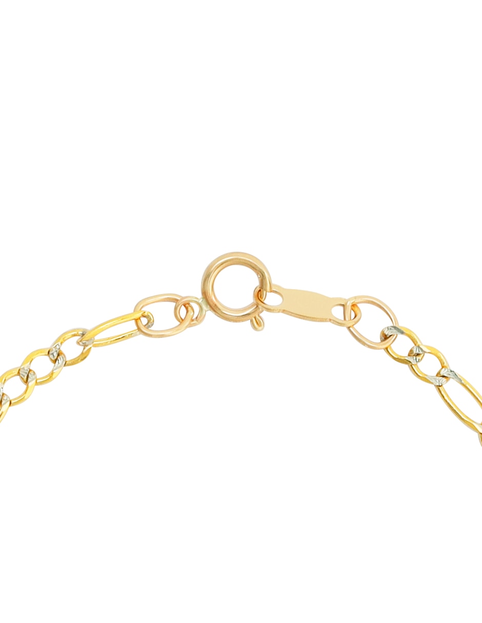 Pulsera de oro 14 K acabado pavé 3