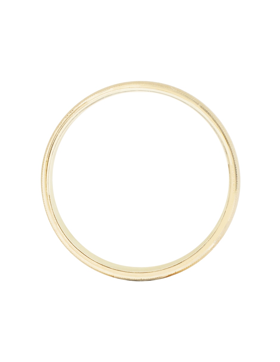 Argolla de oro amarillo 14 k d cadena