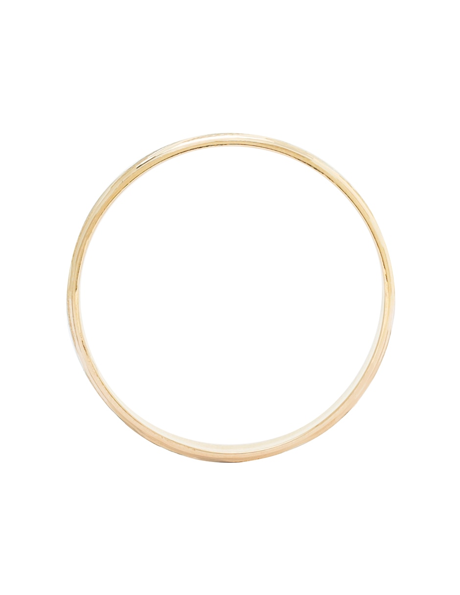 Argolla de oro amarillo 14 k d cadena