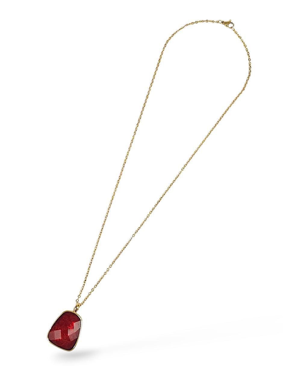 Collar, pulsera, anillo y aretes cristal
