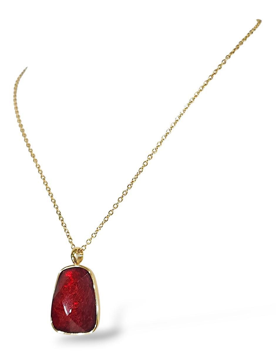 Collar, pulsera, anillo y aretes cristal