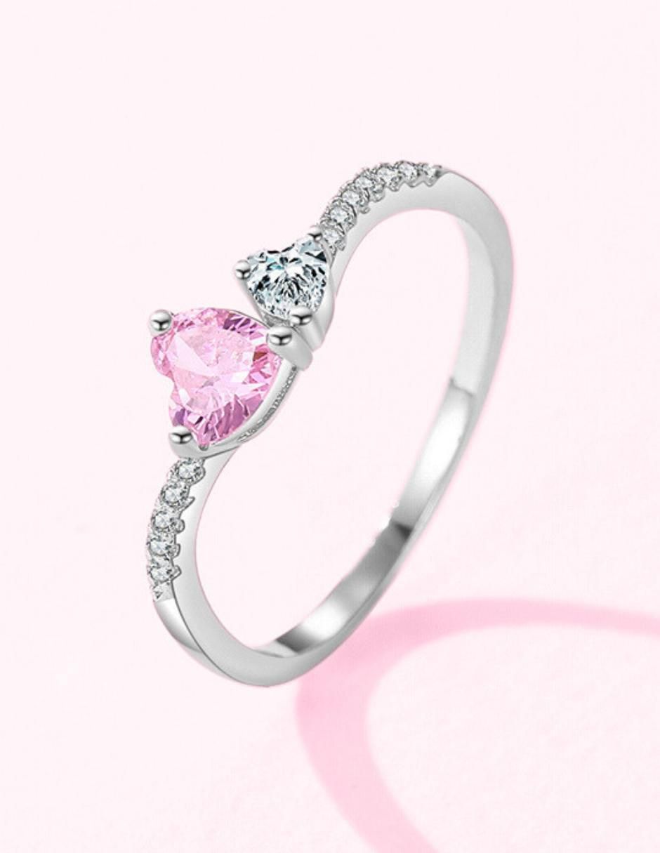Anillo de corazón Infinity Of Love P 925 de plata zirconia cúbica brillante 6
