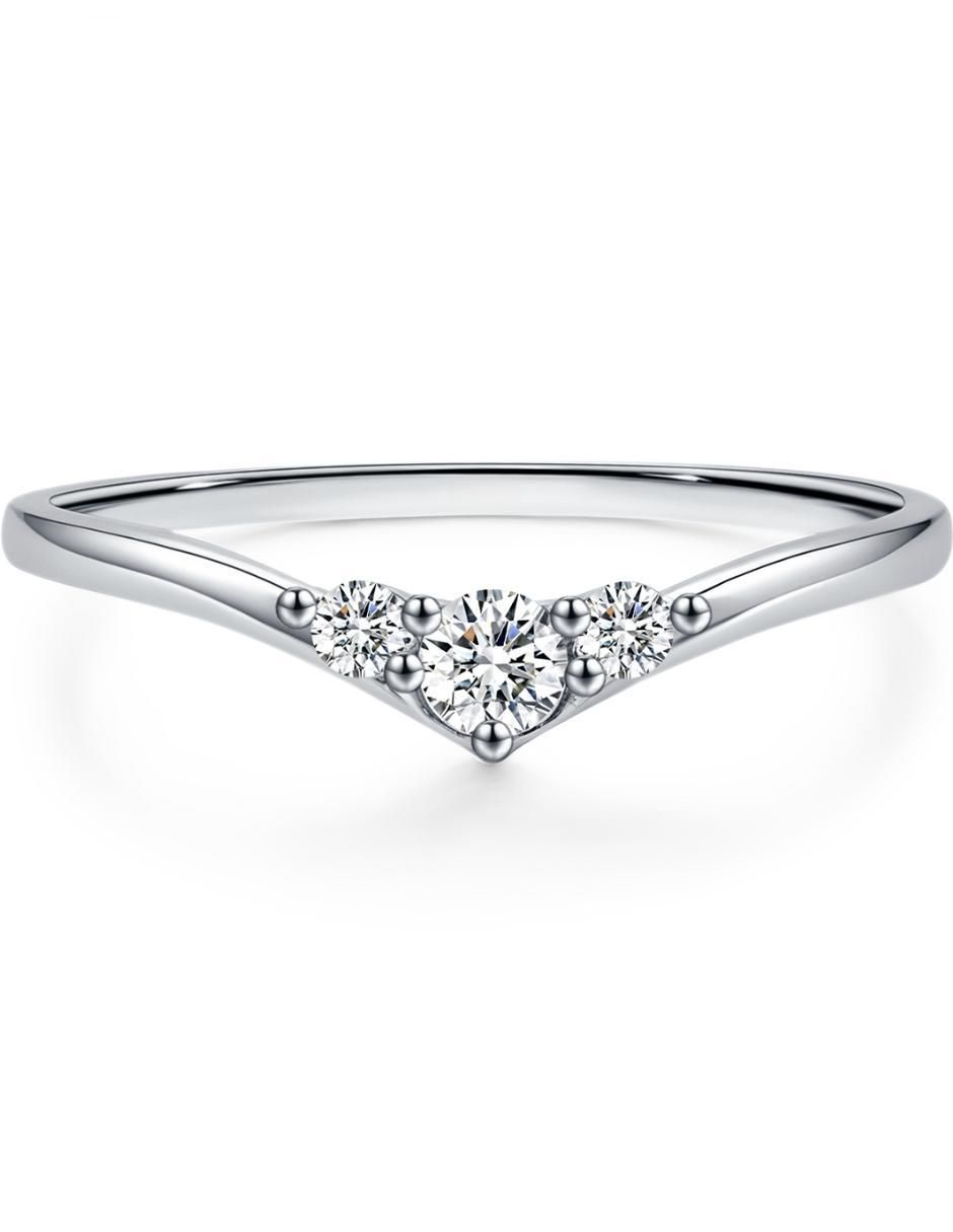 Anillo redondo Infinity Of Love P 925 de plata moissanita brillante Anillo redondo Infinity Of Love P 925 de plata moissanita brillante
