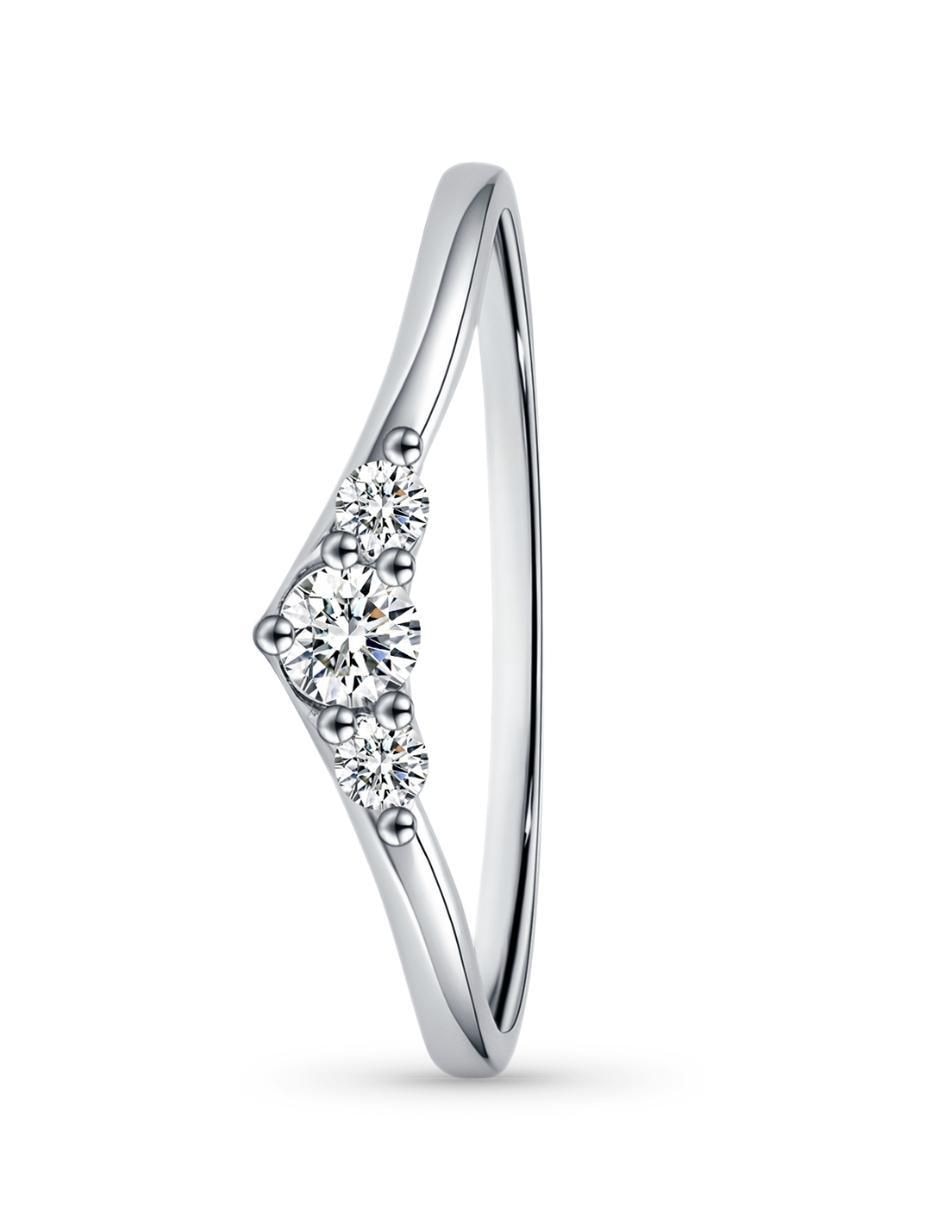 Anillo redondo Infinity Of Love P 925 de plata moissanita brillante 8