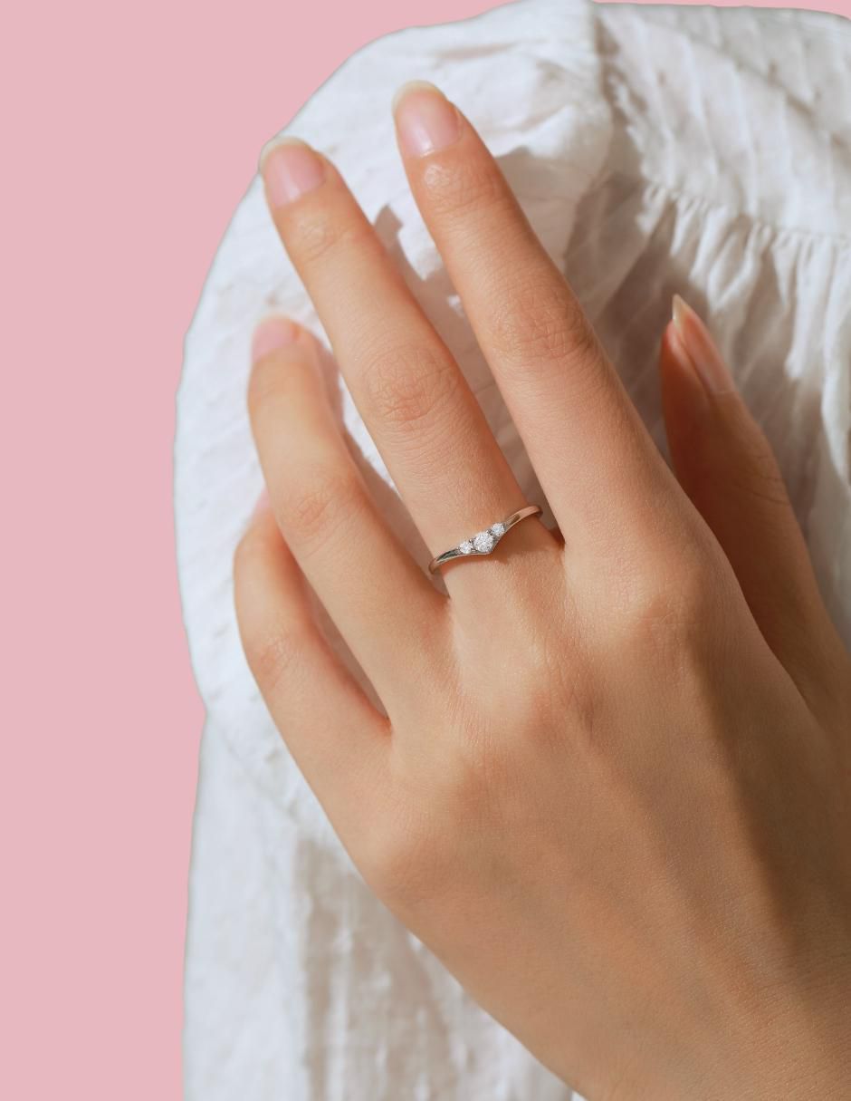 Anillo redondo Infinity Of Love P 925 de plata moissanita brillante 9