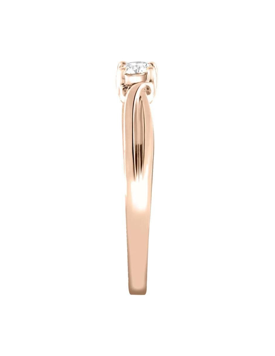 Solitario 14 k Esther diamante 3