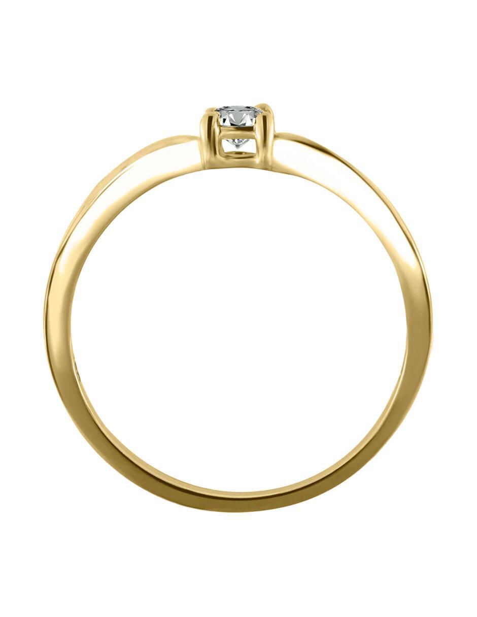 Solitario 14 k Esther diamante 5